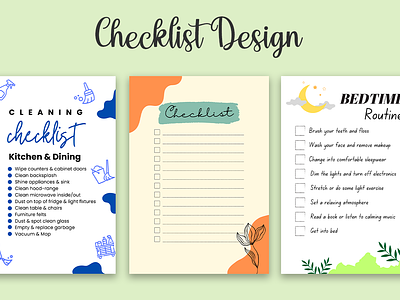 I will design Checklist and Planner for you checklist menu list planner pricelist sell sheet