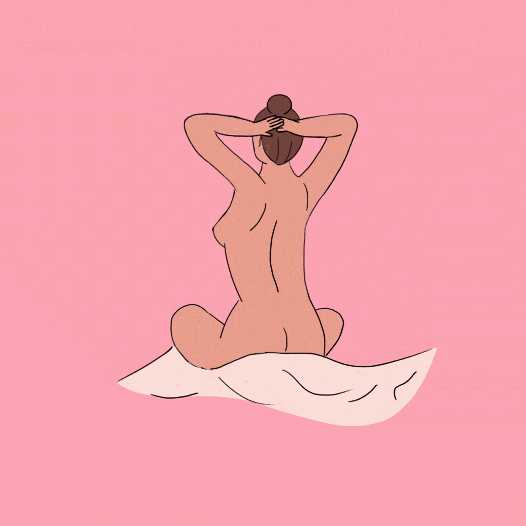 Period on the bed aftereffects animation blood illu illustration period taboo