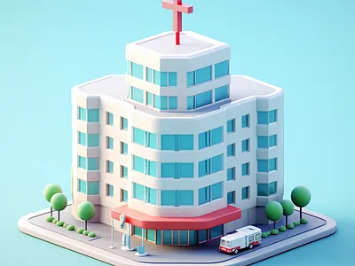 Hospital icon dall e