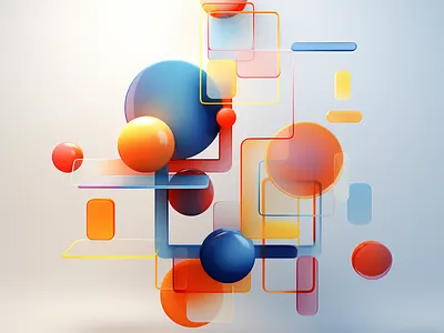 Minimalist abstract shapes dall e