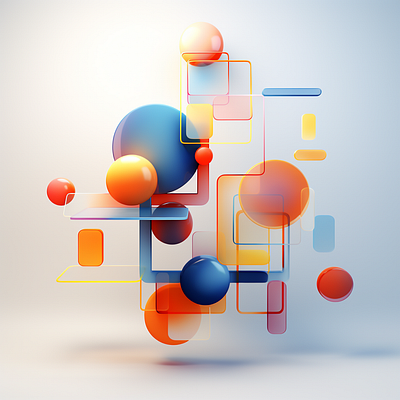 Minimalist abstract shapes dall e