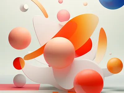 Minimalist abstract shapes dall e