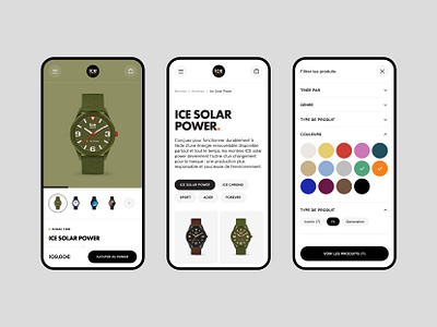 Ice Watch branding colors dailyui design icewatch minimal typography ui userexperience ux watch web website