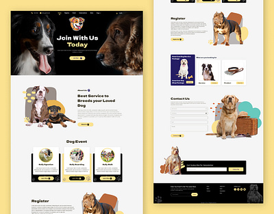 Puppy Service Web Ui Design adobe xd ai app design branding canva design figma figma design illustrator logo photoshop ui ui design ui ux design uiux userinterface userinterface design ux ux design web design