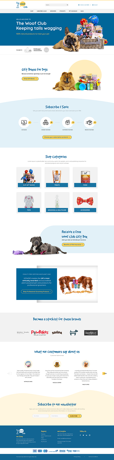 Shop Gift Boxes dog gift pet shop subscription
