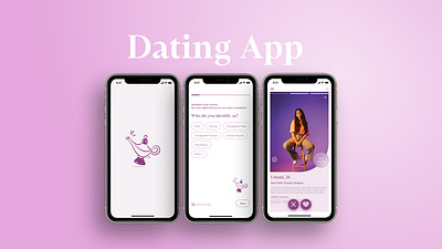 Onboarding & User profile for a dating app dating app figma mascot photoshop ui user interview user research ux
