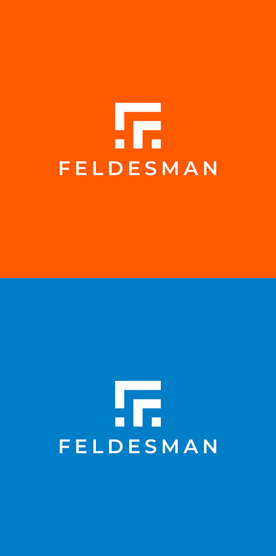 Feldesman Logo abstract branding design digital logo minimal modern