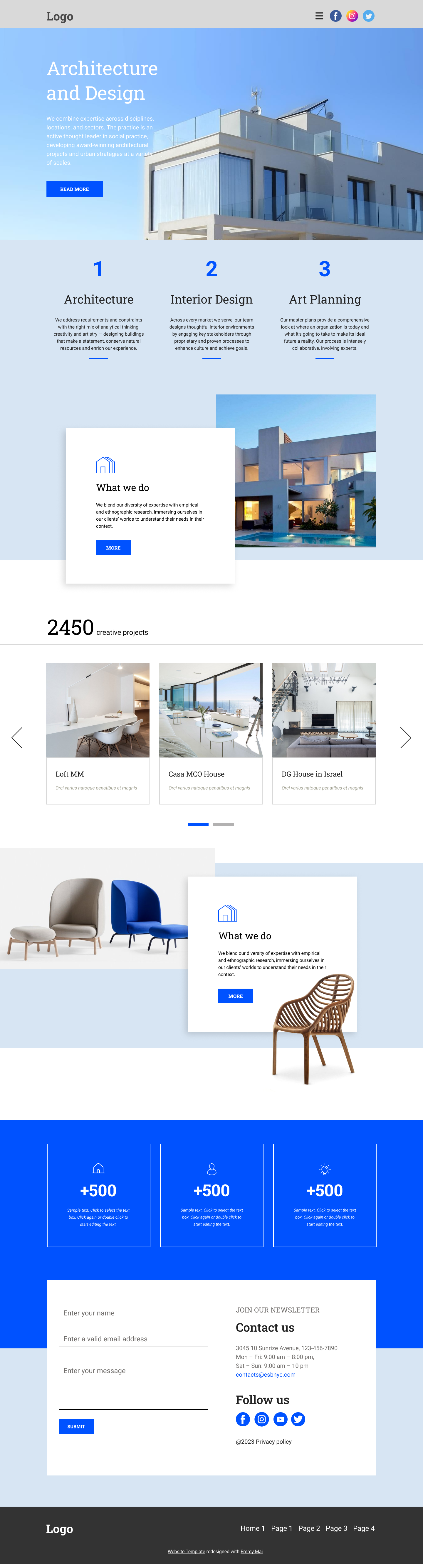 Architecture Landing Page architecture branding design furniture landing page ui ux web design website