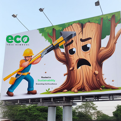 Tree Removal Advertisement illustration treeremoval