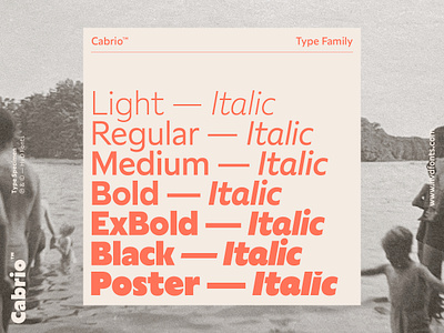 Cabrio — Type Family design font fontdesign fonts hvd sans sanserif typedesign typeface typography