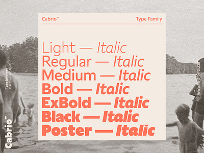 Cabrio — Type Family design font fontdesign fonts hvd sans sanserif typedesign typeface typography