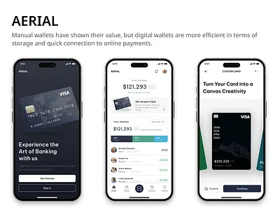 AERIAL. Wallet mockup ui uiuxdesign wallet