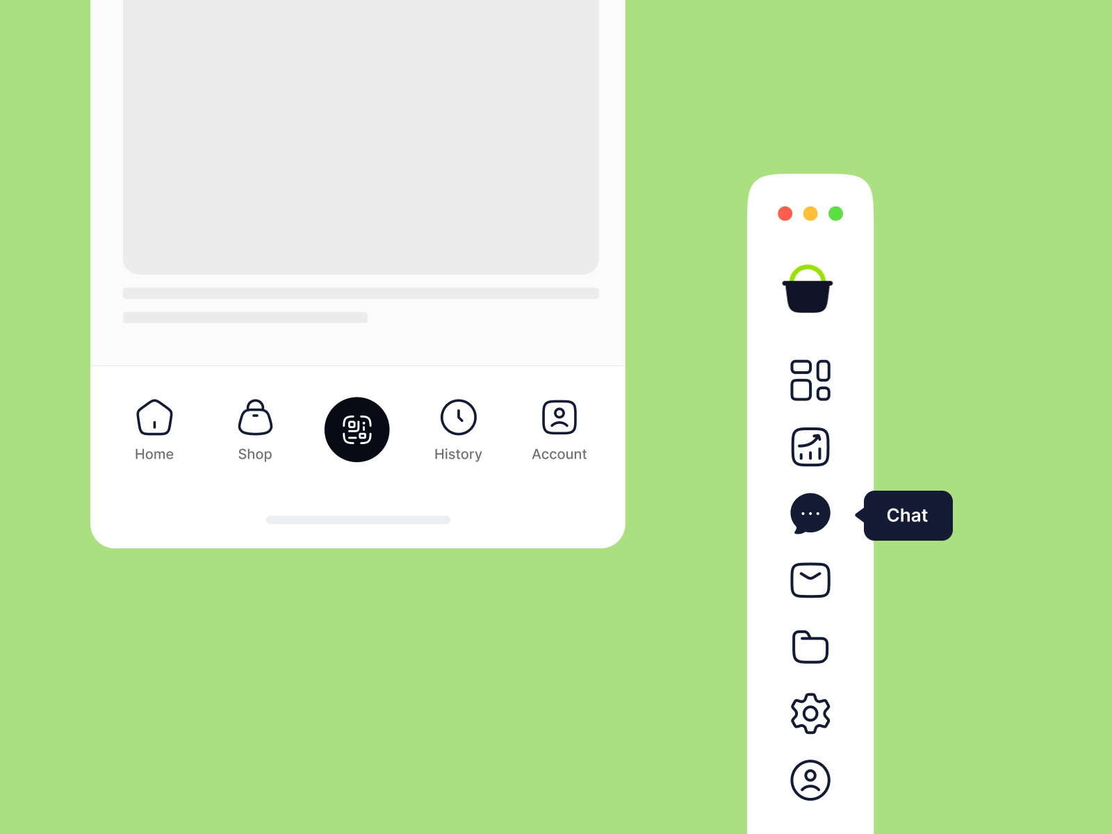 Hugeicons Pro - Challenge 1 (Bottom navigation and Sidebar) app dashboard icons sidebar ui