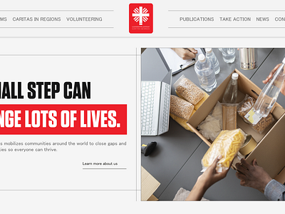 Caritas - Website Design charity design page ui ux web webdesign website