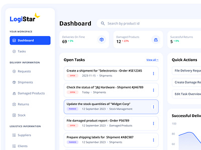 Logistics Company Web App Dashboard app dashboard dashboard design delivery enter flow logistics mobile table table design ui ui design ux web web app web dashboard