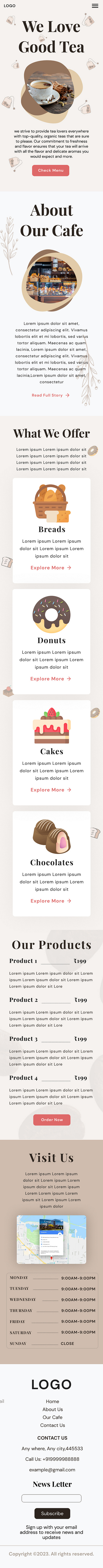 Tea Shop Website Design (Mobile) figma mobiledesign ui design uiux