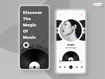 Music App Design 3d animation app art branding digitaldesign flatdesign graphic design icon illustration innovationsync logo mobile motion graphics nft product design typography ui vector webdesign
