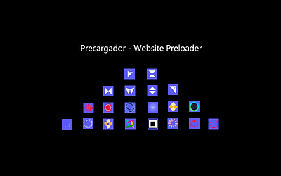 Precargador - Website Preloader for HTML Template or Theme app branding design graphic design illustration logo typography ui ux vector