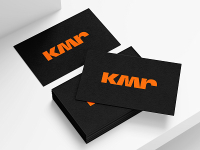 KMR Business Card branding business card custom mark graphic design k letter kmr logo lettermark logo logotype minimal minimal logo minimalistic modern logo simple wordmark