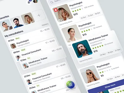 Online consultation service design graphic design minimal typography ui ux web website