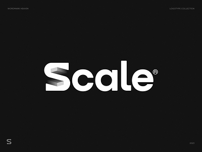 Scale Logotype for Wordmark Heaven Collection branding collection fintech gradient icon identity isometry lepisov letter s lettering logo logotype negative saas space tech type typography web3 wordmark