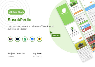 UX Case Study | Learning App - SasakPedia case study design educationapp graphic design learning app learningapp mobile app ui ux ux case study uxdesign