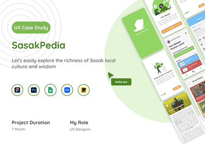 UX Case Study | Learning App - SasakPedia case study design educationapp graphic design learning app learningapp mobile app ui ux ux case study uxdesign