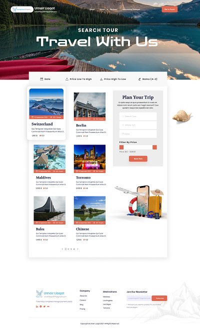 Travelling Website Design🌐 travel travel web travelling travelling site travelling web travelling website wix word press