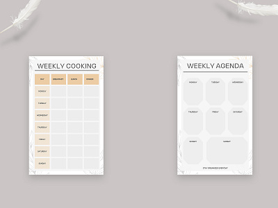 weekly cooking planner 3d animation branding logo motion graphics ui weekly cooking planner