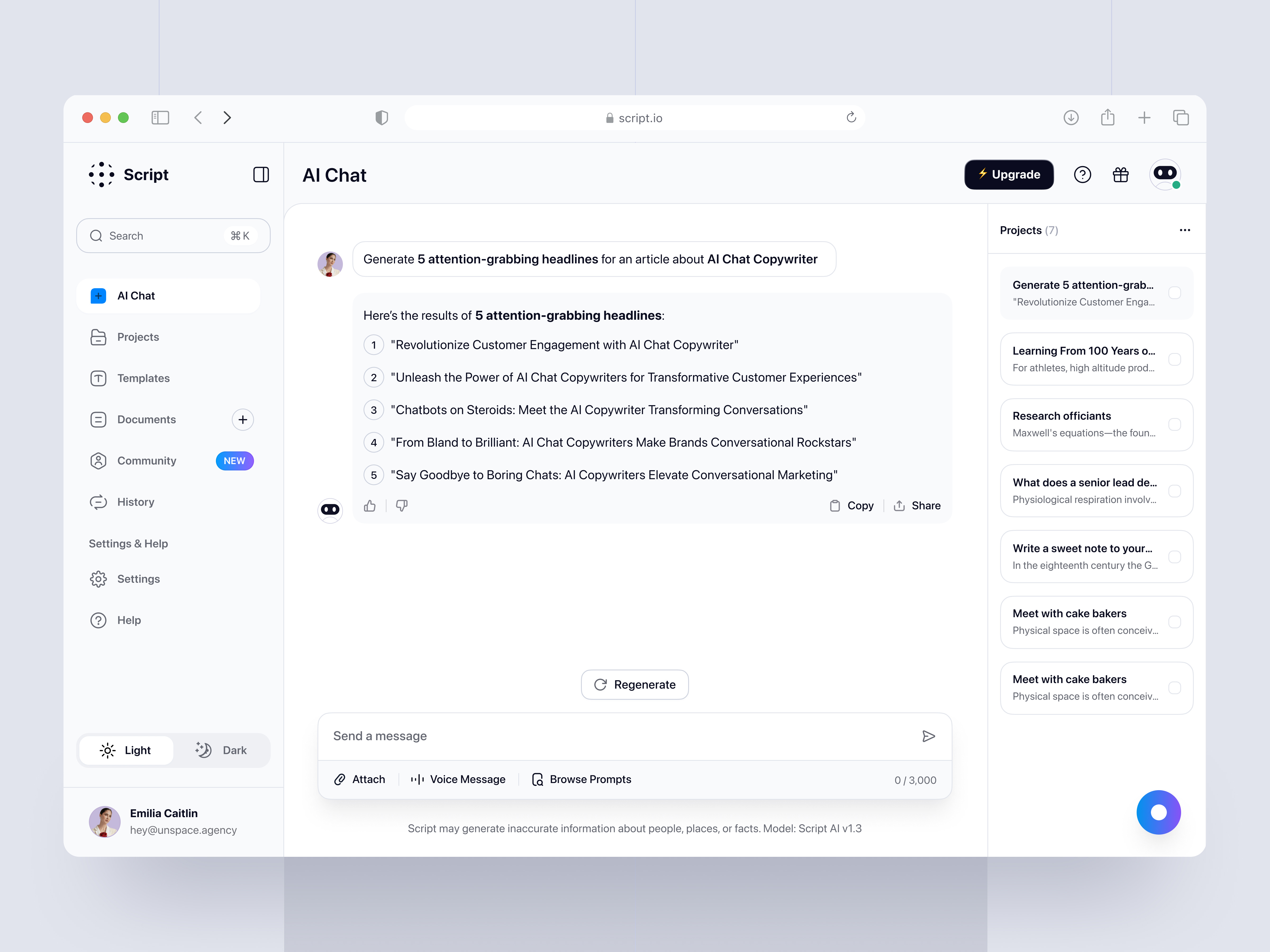 Example of Website Design 