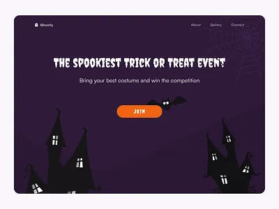 Halloween Event design halloween hero homepage ui ux web webpage