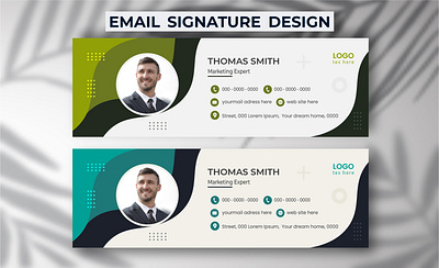 email signature template profile cover