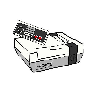 Nintendo Entertainment System - 1985 art console gaming illustration konsol nes nintendo nintendo entertainment system retro retro gaming