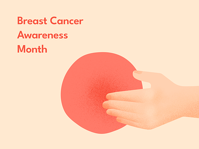 Breast Cancer Awareness Month illustration breast cancer breast cancer awareness clean design graphic design hand illustration minimal red simple vector vector illustration