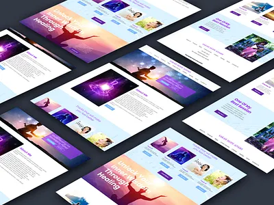 Healing Music Website Ui Design figma healing music photoshop spiritual ui ux webpage website