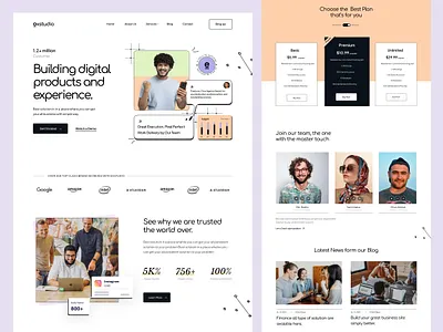 Digital Agency Landing Page agency agency landing page agency web agency website company cool digital market ecommerce junaki landing page marketing marketing landing page minimal uiux uiux designer web website