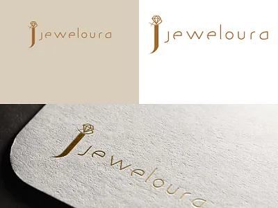Jeweloura Logo Design for Jewelry Company brandcreation branding illustrator jewelry logo luxury