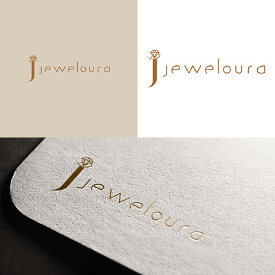 Jeweloura Logo Design for Jewelry Company brandcreation branding illustrator jewelry logo luxury