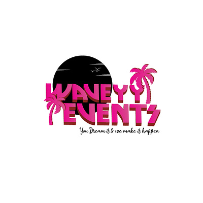 Waveyy Events logo Design brand event logo luxury management party