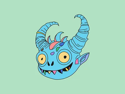 Colorful Goblin adobe illustrator art blue character colorful design digitaldrawing goblin graphic design green happy hrons illustration logo monster poster smileing vector
