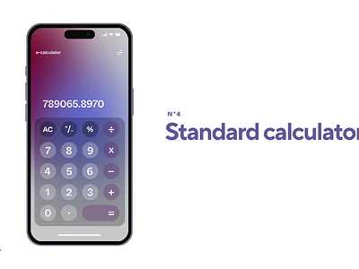 Maquette calculatrice #DailyUI calculator dailyui design illustration ios mobile ui