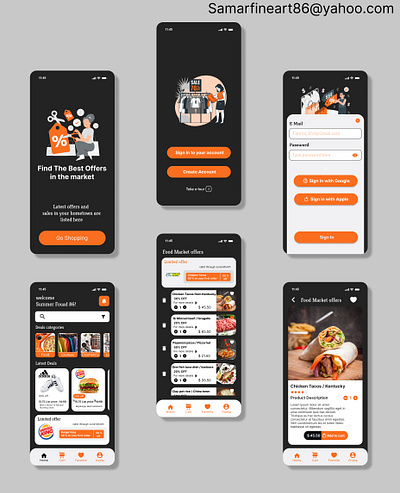Market offers app design app design design figma graphic design interaction design ios app mobile offers app product design screens typography ui ux