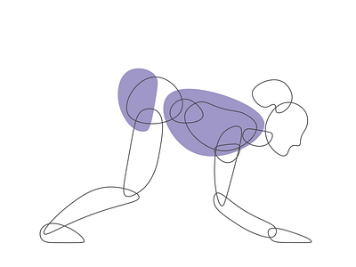 Yoga Pose 03 - Downward Facing Dog animation motion graphics woman yoga