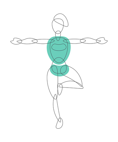 Yoga Pose 04 - Tree Pose animation illustration motion graphics woman yoga