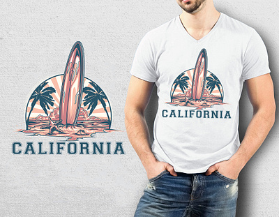 California T-shirt Design california t shirt design custom t shirt custom t shirt design design for shirts illustration merch by amazon print retro shirt design t shirt art t shirt design t shirt illustration teespring trendy t shirt design typography vintage