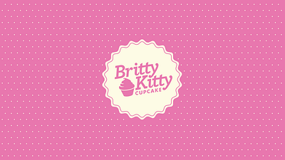 Britty Kitty Cupcake adobe baking brand brand guidlines branding cake cupcake design graphic design icon illustrator logo logo design mark pink vector visid visual id viz id vizid