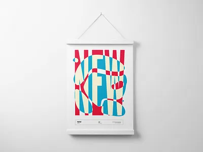 Poster "NEW" adobe illustrator design graphic design illustration