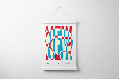 Poster "NEW" adobe illustrator design graphic design illustration
