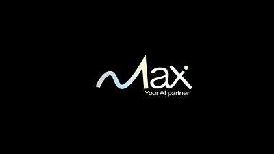 Max Ai Logo Animation 2d animation 3d after effects animation branding design graphic design illustration logo logo animation motion design motion graphics