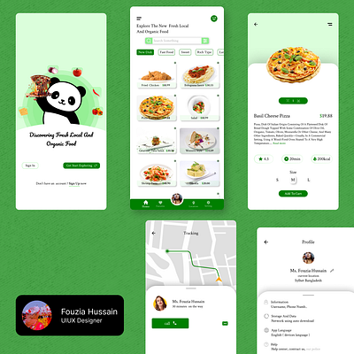 Food App (Create by fouzia) dailyui designinspiration figma foodapp ui uiux ux webdesign